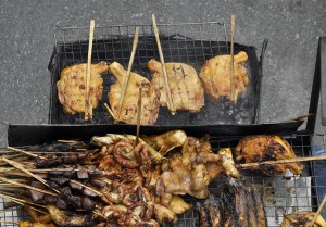 street foods, thai foods, street vendors