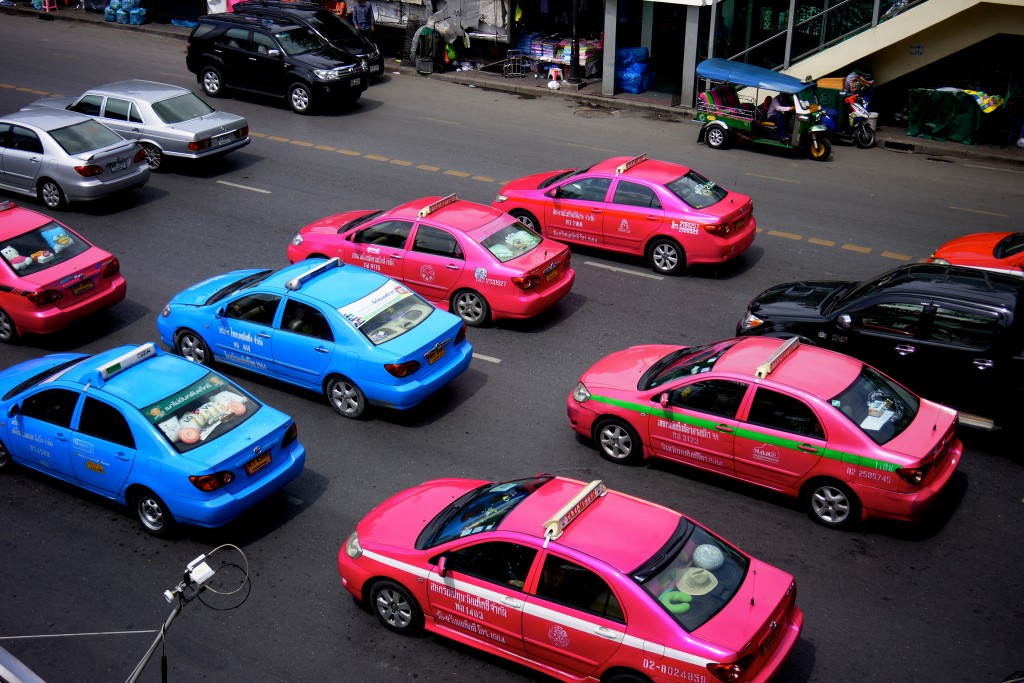 Thai taxi, taxi, bangkok, thailand