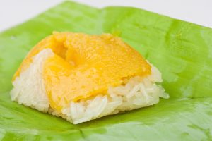 custard sticky rice