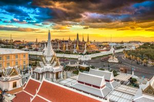 Old BKK during dusk.