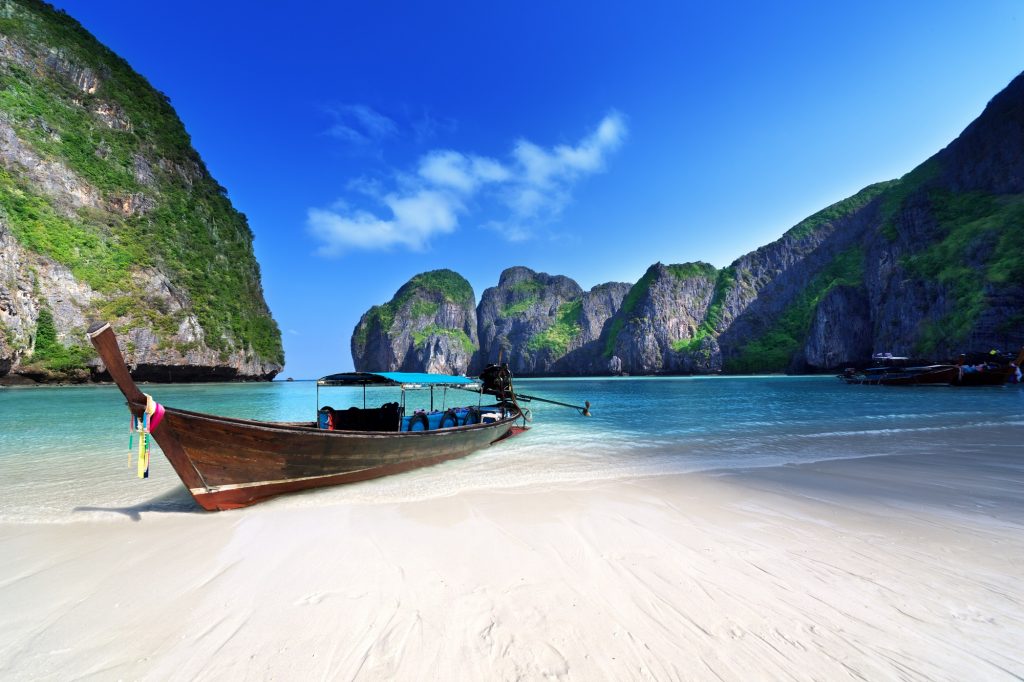 Long Tailed Boat in Koh Phi Phi